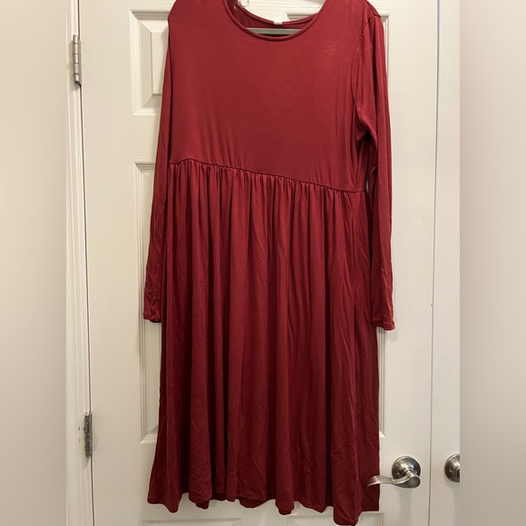 NWT Midi Rust Dress Plus Size - Picture 1 of 2